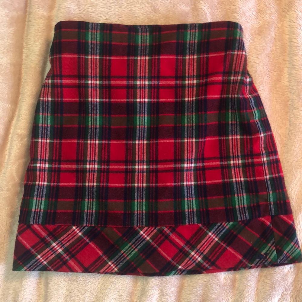 Vineyard Vines Plaid Wool Skirt